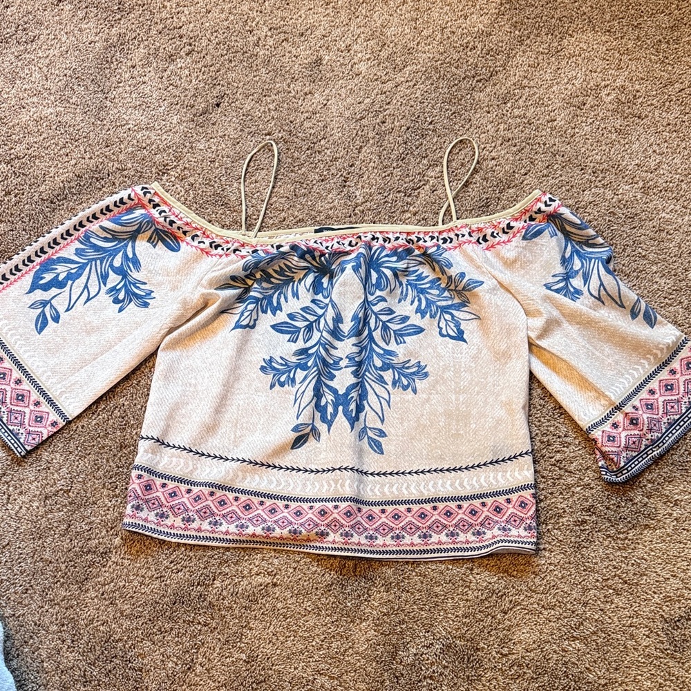 Jealous Tomato Bohemian Off-Shoulder Top NWOT